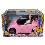 Oydaş 2612 Pembe Cindy Car Bebekli Araba