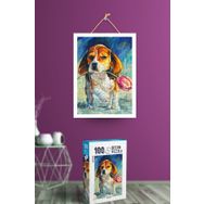Oyunzu Sevimli Köpek 100 Parça Puzzle