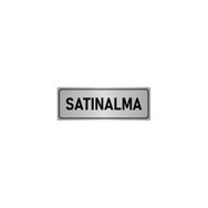 Özarslan Dizayn Departman Kapı İsimliği Satınalma 5x20 cm Gümüş Renk Metal Yönlendirme Levhası
