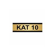 Özarslan Dizayn Kat 10 5x20 cm Altın Renk Metal Yönlendirme Levhası