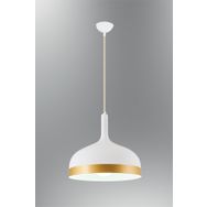 Özcan Aydınlatma 4483-01 30 cm Beyaz Tekli Külah Sarkıt