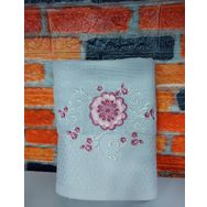 Özdilek 50x90 CM Mariposa Gri 2'li Butik El Yüz Havlusu