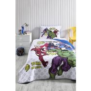 Özdilek Avengers Team 160x230 Beyaz Tek Kişilik Disney Lisanslı Çocuk Yatak Örtüsü