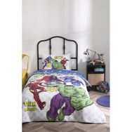Özdilek Avengers Team Disney Lisanslı Lastikli Fitted Çarşaf Tek Kişilik Çocuk Nevresim Takımı