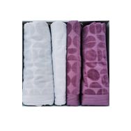 Özdilek Circular Best Set Mürdüm Gri Hamam Takımı
