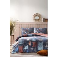 Özdilek Colored Shape Çift Kişilik Kışlık Flanel Nevresim Takımı