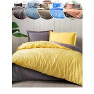 Özdilek Colormix Ranforce Düz Antrasit Çift Kişilik Nevresim Takımı