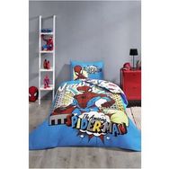 Özdilek Disney Spiderman Newyork Lisanslı Kapitone Mavi Tek Kişilik Nevresim