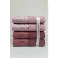 Özdilek Ditsy 4 Adet Pembe Mürdüm Havlu Seti
