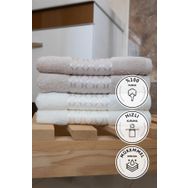 Özdilek Elissa 50x90 4 Adet Taş Krem El Yüz Havlusu