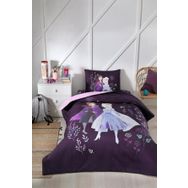 Özdilek Frozan Nature Tek Kişilik Disney Lisanslı Lastikli Fitted Çarşaf Kapitone Çocuk Nevresim Takımı