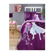 Özdilek Frozen Natural Lisanslı Mor Tek Kişilik Nevresim Takımı