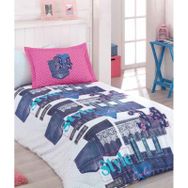 Özdilek Girl Denim Pembe Tek Kişilik Nevresim Takımı