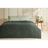 Özdilek Piramit Line Haki Çift Kişilik Battaniye