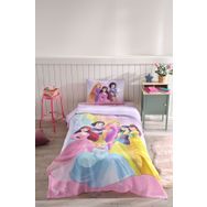 Özdilek Princess Rainbow Tek Kişilik Disney Lisanslı Lastikli Fitted Çarşaf Çocuk Pike Takımı