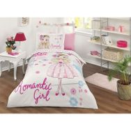 Özdilek Romantic Girl Pembe Tek Kişilik Pike Takımı
