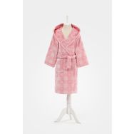 Özdilek Shell Plaid Kapüşonlu Kadife 5/6 Yaş Çocuk Bornozu