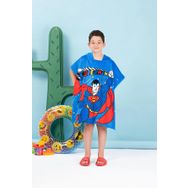 Özdilek Superman Rocket Lisanslı 4/9 Yaş Kadife Çocuk Panço
