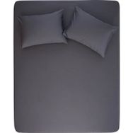 Özdilek Trendy Fitted Yastıklı Ranforce Antrasit 160x200 cm Çarşaf