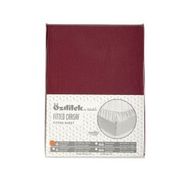 Özdilek Trendy Fitted Yastıklı Ranforce Bordo 100x200 cm Tek Kişilik Çarşaf