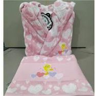 Özdilek Tweety Heart Free Pembe Set Çocuk Bornoz Seti