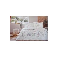 Özdilek White Lily Ranforce Lila Çift Kişilik Nevresim Takımı
