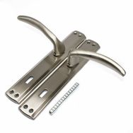 Özen Trim Oda 90 mm Aynalı Alüminyum Saten Kapı Kolu