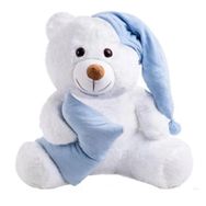 Özgüner Oyuncak 80 cm Mavi Yastıklı Uyku Arkadaşı Peluş Ayıcık