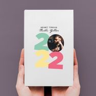 Özgüvenal DEFTER-003 Fotoğraf Baskılı 2022 Temalı Deri Kaplı Defter