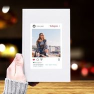 Özgüvenal DEFTER-025 Fotoğraf Baskılı Instagram Temalı 2022 Deri Kaplı Defter