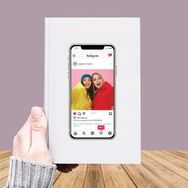 Özgüvenal DEFTER-028 Fotoğraf Baskılı Instagram Temalı Deri Kaplı Defter