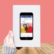 Özgüvenal DEFTER-030 Fotoğraf Baskılı Facebook Temalı Deri Kaplı Defter