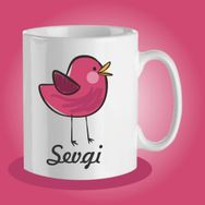 Özgüvenal Kişiye Özel Karikatür Temalı Bardak-5 Beyaz Kupa Bardak