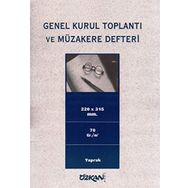 Özkan 40 Yaprak Genel Kurul Toplantı ve Müzakere Defteri