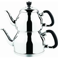 Özkent K-334 3.2+1.7 lt Siyah Kulp Symbol Mega Çaydanlık