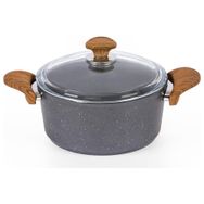 Özkent K-503 Gri 22 cm Granit Derin Tencere