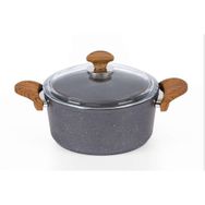 Özkent K-504 Gri 24 cm Granit Derin Tencere
