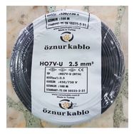 Öznur 2.5 mm Siyah NYA Kablo