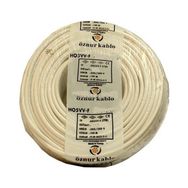 Öznur H05Vv-F 2 x 2.5 mm Beyaz Tam Bakır 9 mt Ttr Kablo