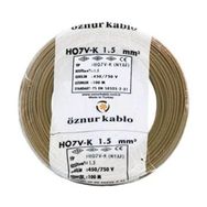Öznur H07V-K 1.5 mm Kahverengi Nyaf Çok Telli Halojen Free Kablo