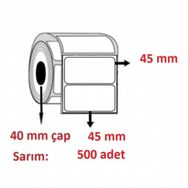Özsaraç Etiket 40x45 mm 500'lü Eco Termal Etiket