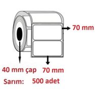 Özsaraç Etiket 70x70 mm 500'lü Eco Termal Etiket