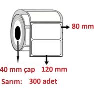 Özsaraç Etiket Eko Termal 1 Adet 500 Sarım 80x120 Barkod Etiketi