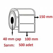 Özsaraç Etiket Eko Termal 500 Sarım 150x100 mm Barkod Etiketi