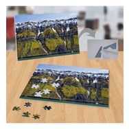 P017 Karlı Yeşillikli Dağlar 99 Parça Puzzle Yapboz