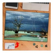 P044 Kuru Ağaç Doğa Manzarası 240 Parça Puzzle Yapboz Tablo