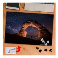 P054 Gece Mimari Taş Yapı 240 Parça Puzzle Yapboz Tablo