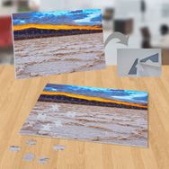 P056 Kurak Çölde Gün Batımı 99 Parça Puzzle Yapboz