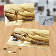P106 Güneş Denizdeki Adam Balık Ağı 99 Parça Puzzle Yapboz