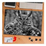 P110 Sevimli Yabani Baykuş 240 Parça Puzzle Yapboz Tablo